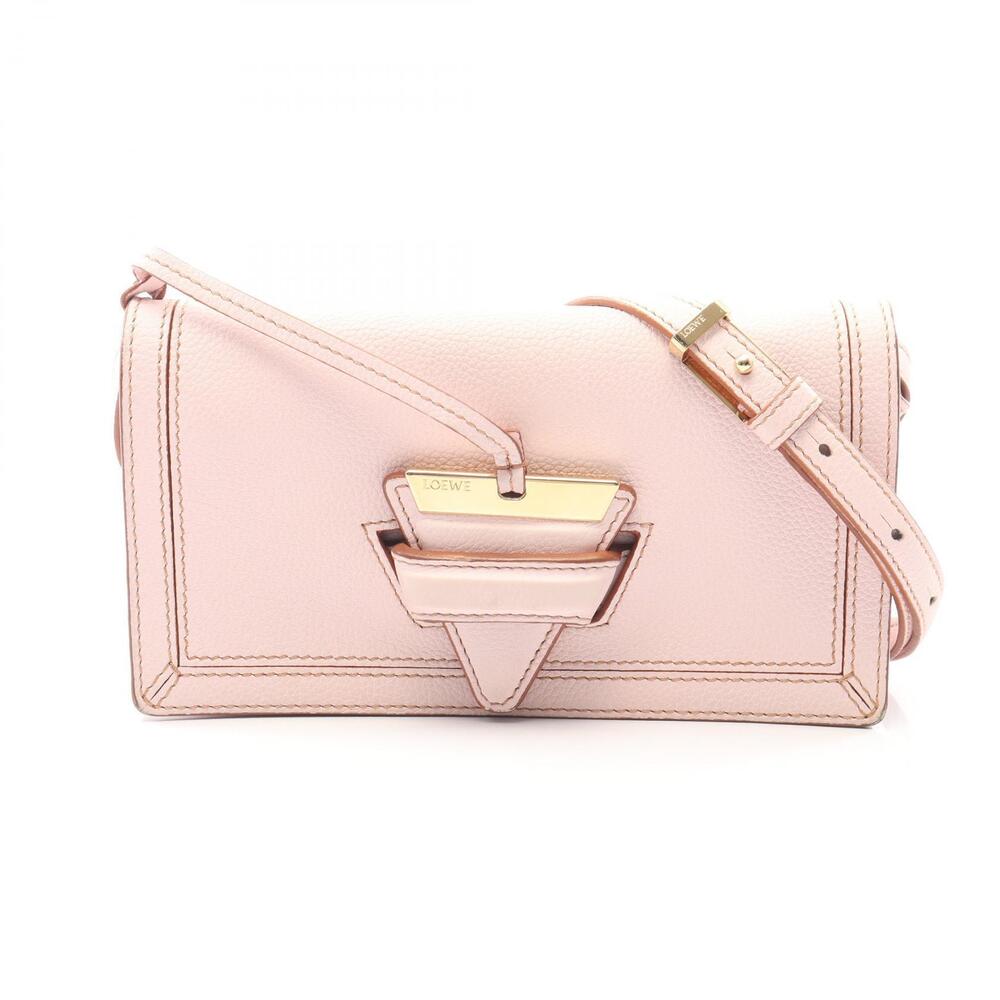 Loewe Barcelona Shoulder Bag Leather Pink